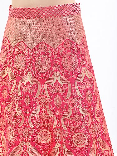 Image of KETCH Women's Polyester Floral Ethnic Set (KHK3000709 Pink S)