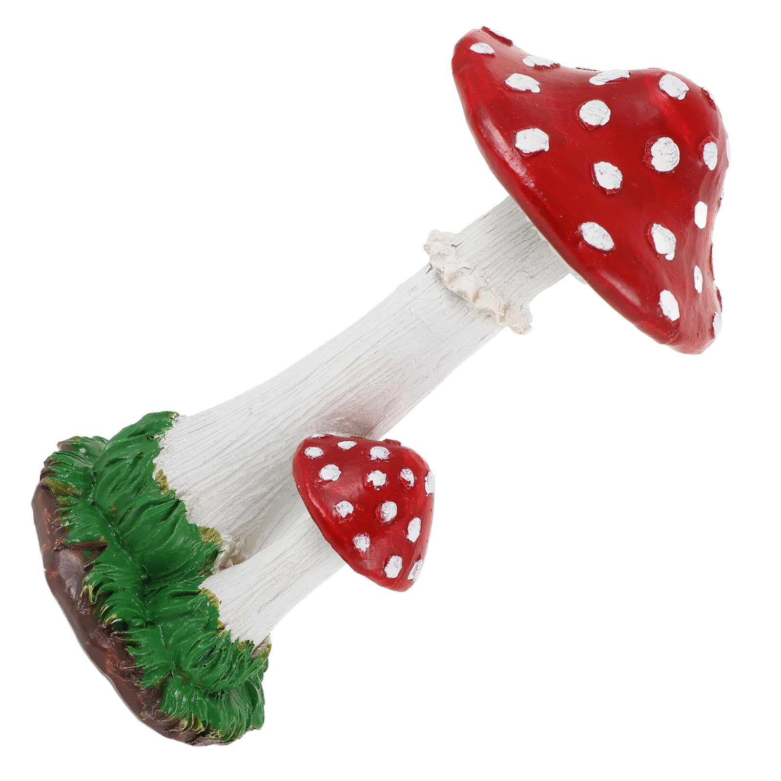 Ornement de jardin résine champignon - Décoration extérieure compacte patio