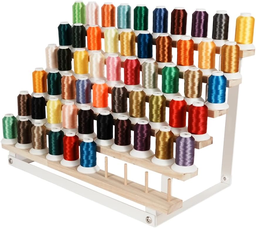 Amazon.com: J JACKCUBE DESIGN 60 Spools Thread Rack Holder Organizer ...