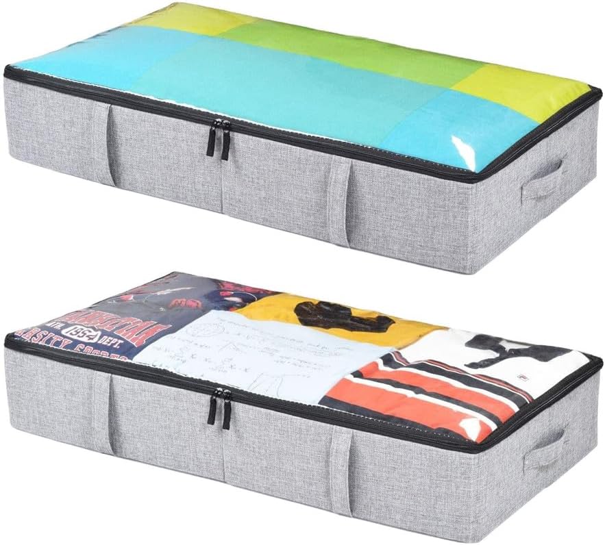 Under-Bed Storage, Plastic Box for Blankets and Attires