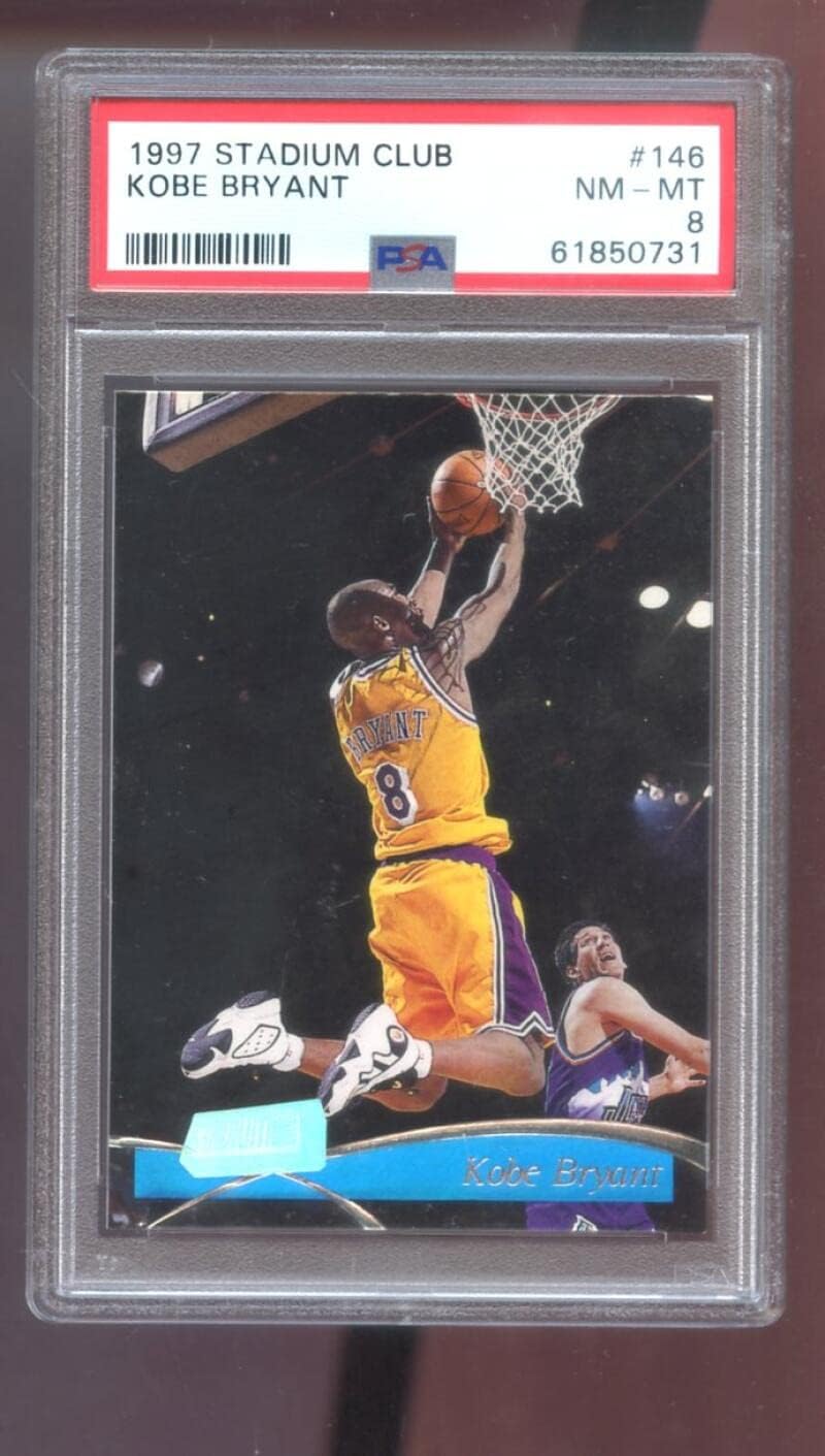 1997-98 Topps Stadium Club #146 Kobe Bryant PSA 8 Graded Basketball Card NBA 97-98 Los Angeles Lakers 1997-1998