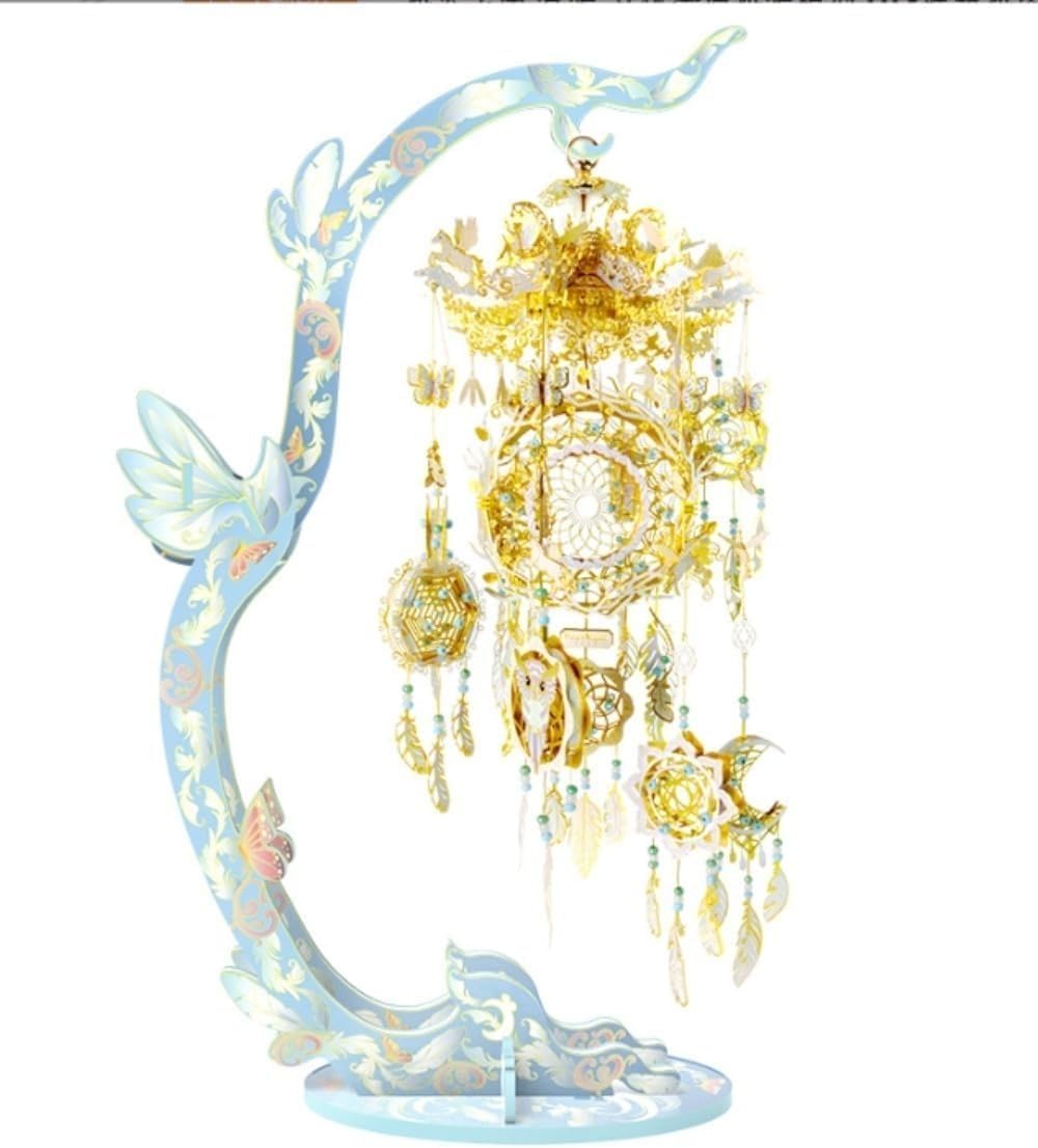 立体パズル メタルナノパズル 3Dメタルモデル ドリームキャッチャー 組み立てキット 接着剤不要 難易度5つ星 中級 大人用 組み立