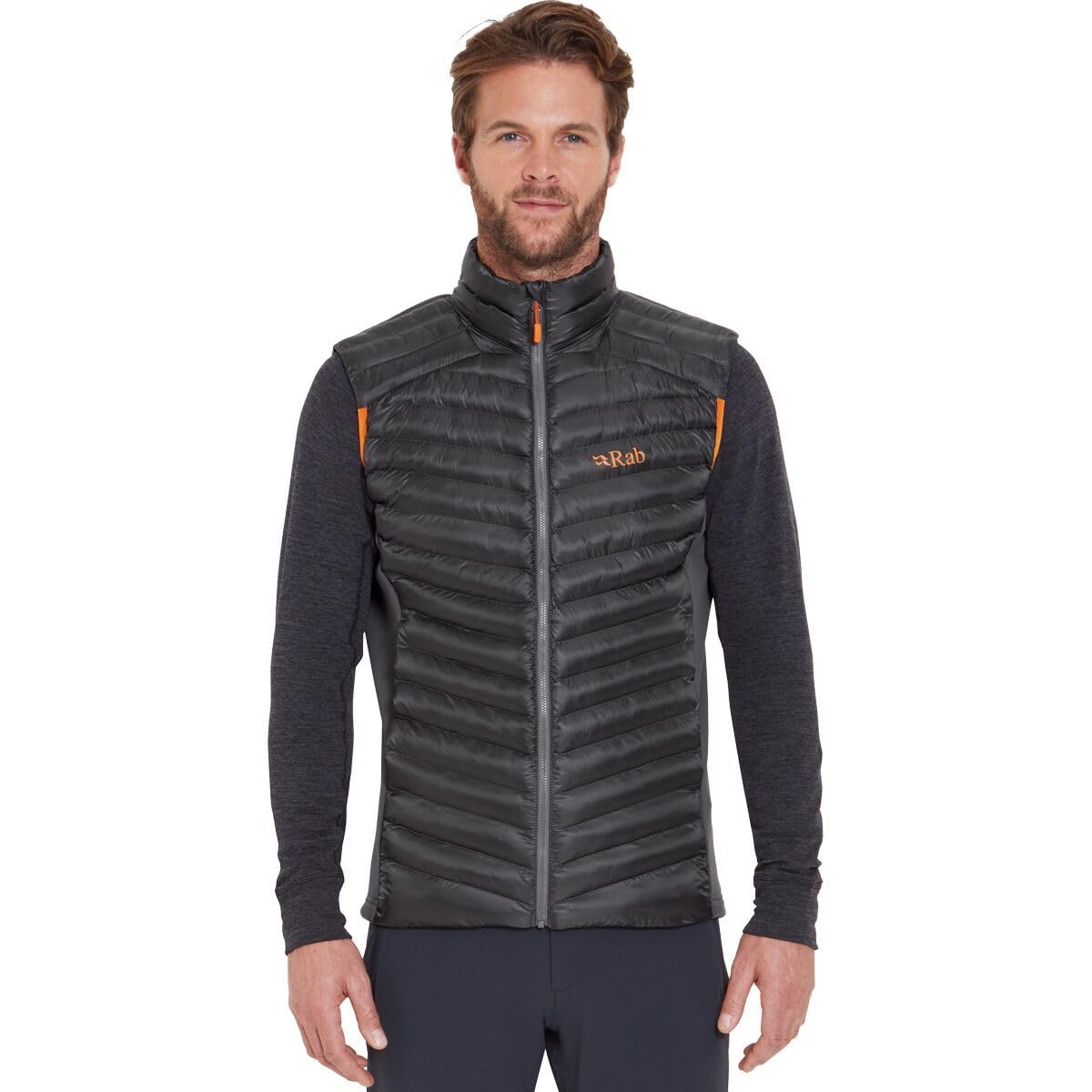 Rab Men's Cirrus Flex Vest Lightweight Insulated Gilet for Trekking, Skiing, & Climbing - Graphene - Large