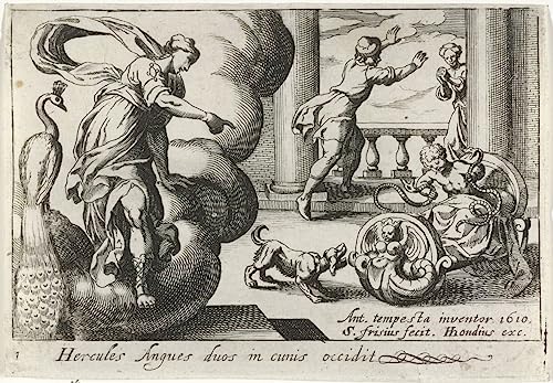Toile Simon Frisius Le jeune Hercule pour décoration salon élégante