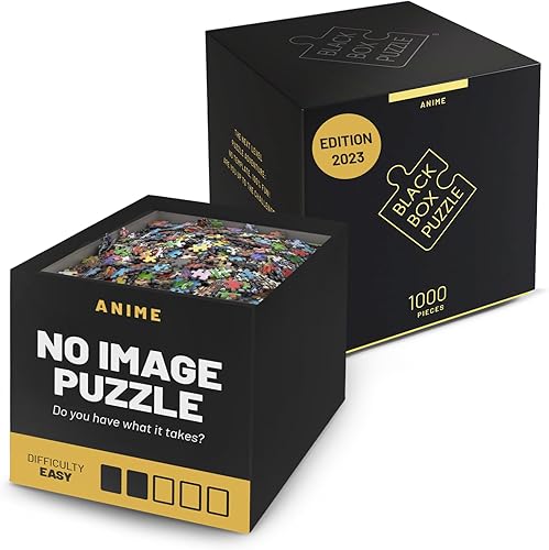 Misu Games - Rompecabezas de caja negra sin plantilla, rompecabezas para adultos de 1000 piezas, rompecabezas geniales de 20 x 27 pulgadas,