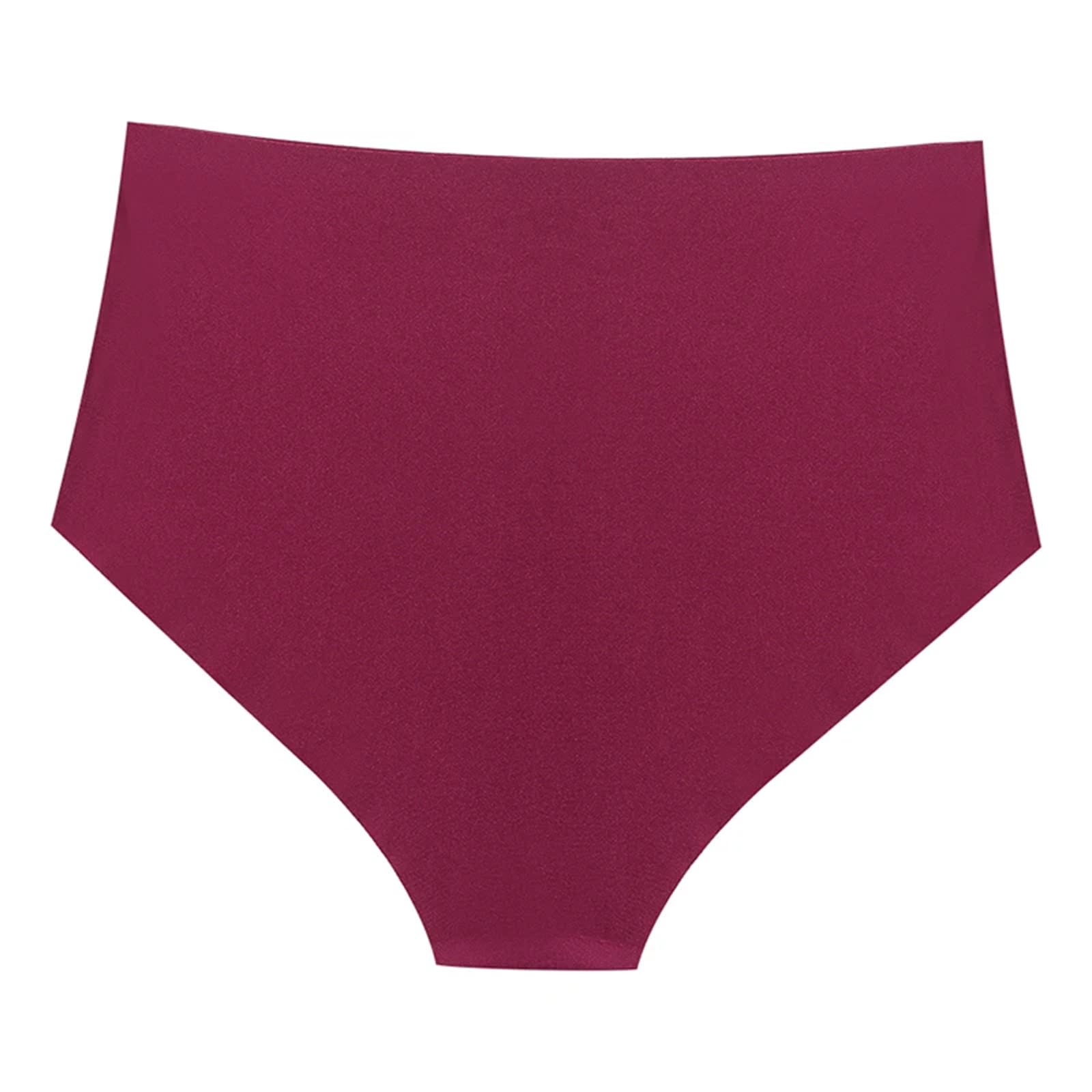Lot de 10 culottes pour femme taille haute sans couture en satin de soie sous-vêtements de sport lingerie grande taille