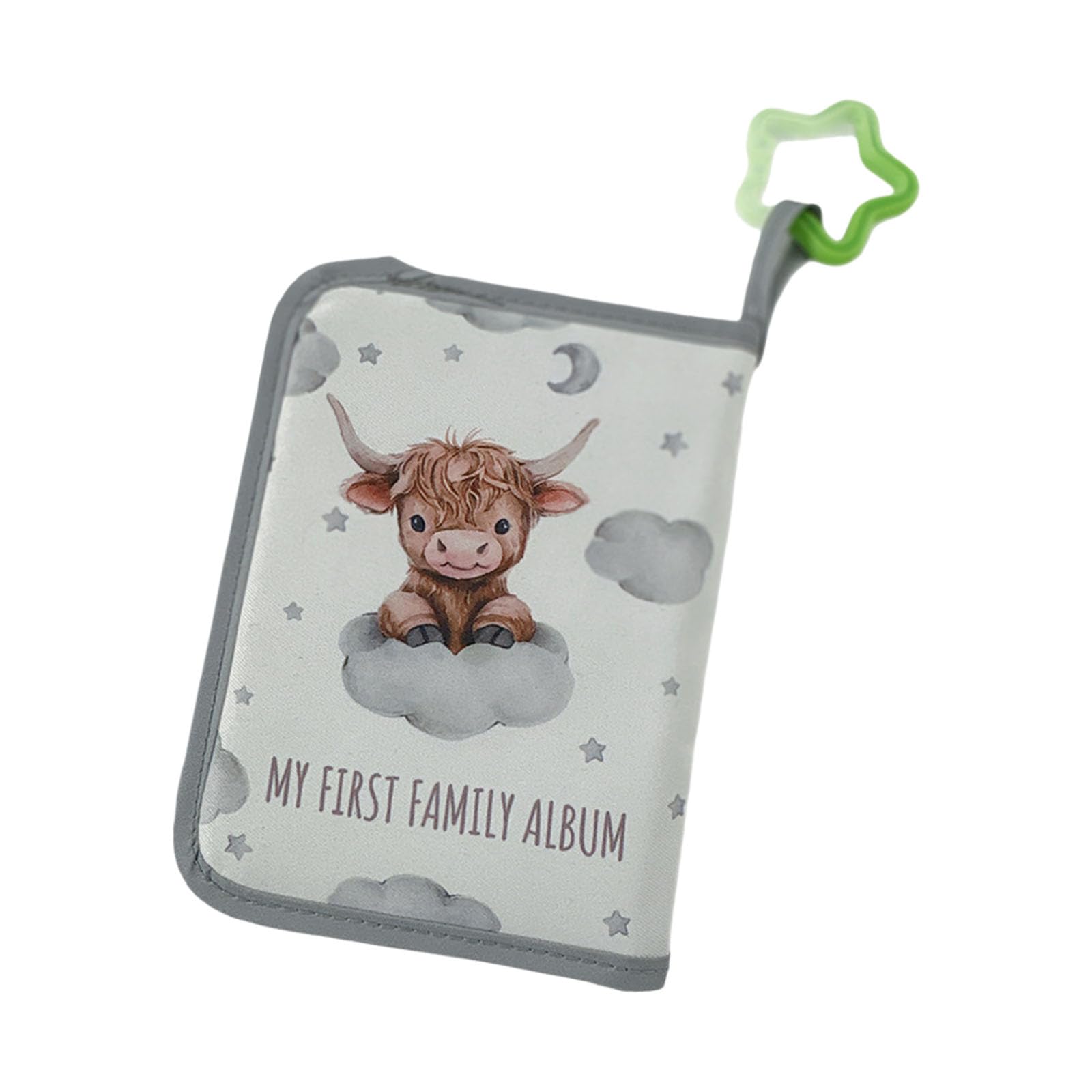 Kalttoy S First Memory Album Featuring Soft Cloth Book for 4x6 Photos, Newborns Baby ' s My Firsts Family Album