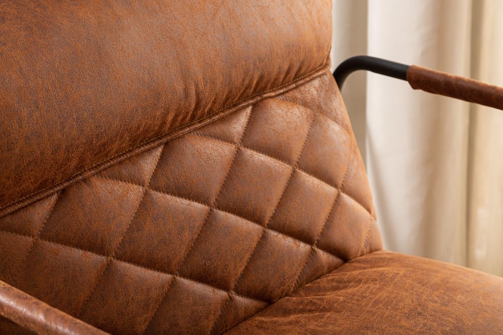invicta INTERIOR Retro Lounge Sessel Mustang Lounger antik Hellbraun Esszimmersessel Stuhl Besucherstuhl