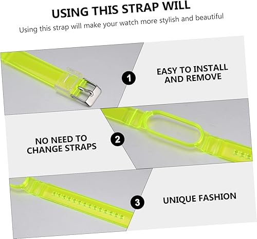 Miniatura 9 de OHPHCALL Correa de repuesto para reloj de mujer, correa de reloj de plástico, pulseras de moda para mujer, reloj de ejercicio, correa de reloj,