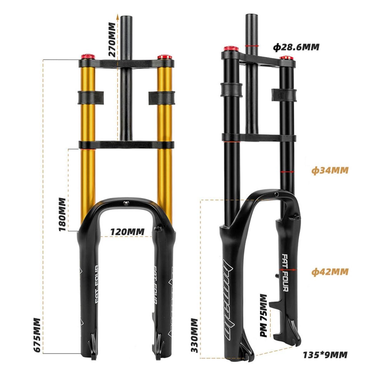 Amazon.co.jp: 20インチファットバイク用フォークMTB 4.0 タイヤ