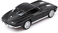Vista 2 de Escala 1/36 Modelo de Chevy Corvette 1963 de Fundición a Presión, Vehículos de Retroceso Corvette Coches de Juguete, Regalos de Coches para Niños