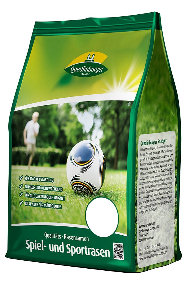 Lawn Seeds - Play and Sports Lawn 1 kg by Quedlinburger Saatgut :  Amazon.de: Garden