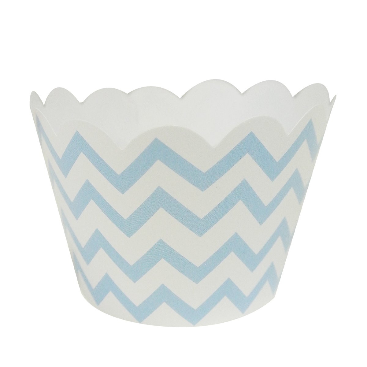 Wrapables Cupcake-Förmchen, Standard, Chevron, Blau, 60 Stück