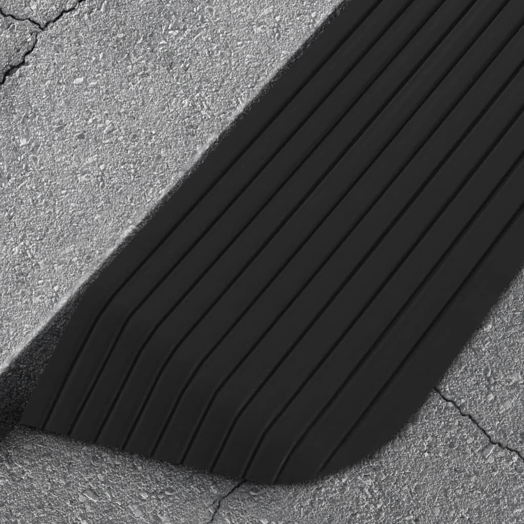 Rampa de umbral de goma 110 x 32 x 3,8 cm, color negro, 5 toneladas de carga útil, superficie antideslizante para andadores, scooters, sillas de ruedas, entrada, salida y acceso a las