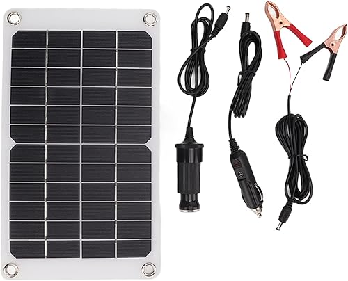 Kit de panel solar de 12 voltios y 7 . 8 W, mantenedor de cargador de batería solar, impermeable, portátil, panel solar, cargador de batería para