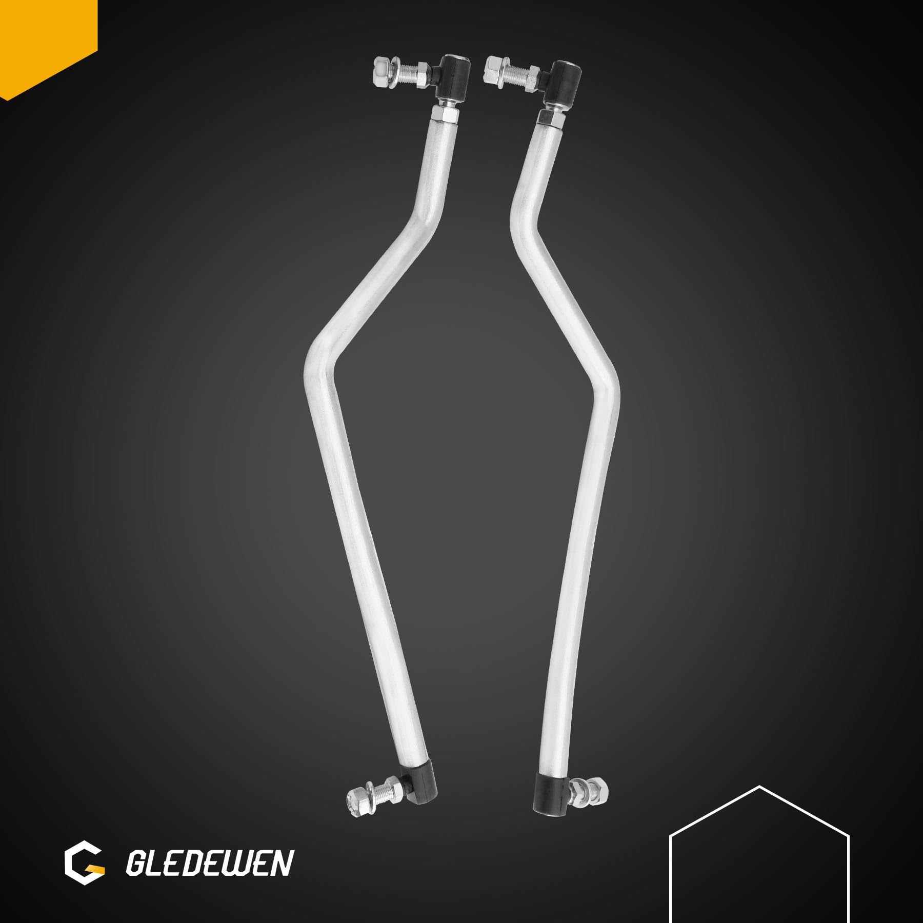 Gledewen Juego de eslabones de arrastre de dirección ajustables izquierda/derecha para 436884 y 436885, compatible con Husqvarna Craftsman AYP Poulan Pro Jonsered cortacésped reemplazo # 532436884