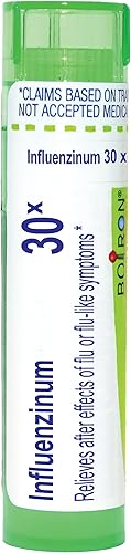 Boiron Gránulos de influenzinum 30X Md 80 para los efectos posteriores de la gripe o síntomas similares a la gripe