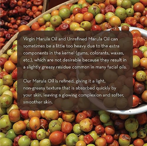 Pure Body Naturals Marula Facial Oil, 1 Fluid Ounce - Cold-Pressed, Refined Luxury Beauty Oil For Face And Hair - Vegan, Gluten-Free And 100% Natural #TOP3