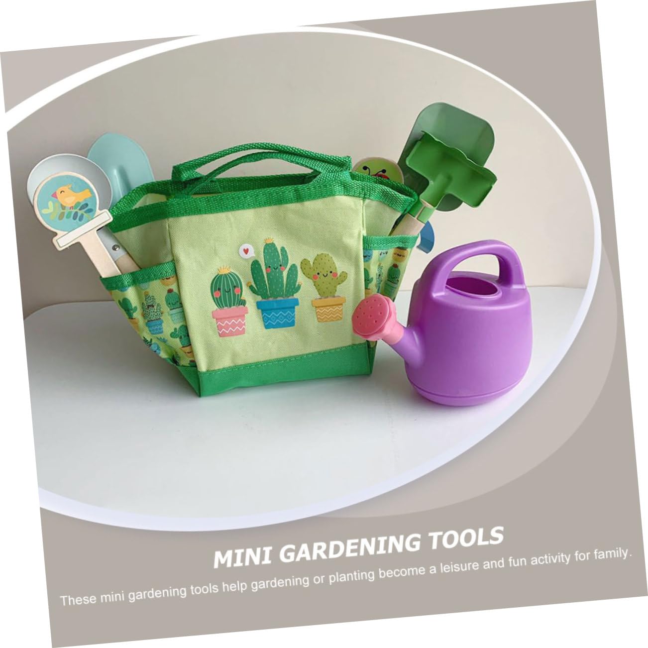 POPETPOP Kit Outils Jardinage Garçon et Filles Portable et Léger Paquet, Set de Jardinage Garçon Fille en Plastique et Bois pour Jardin Extérieur et Plantation