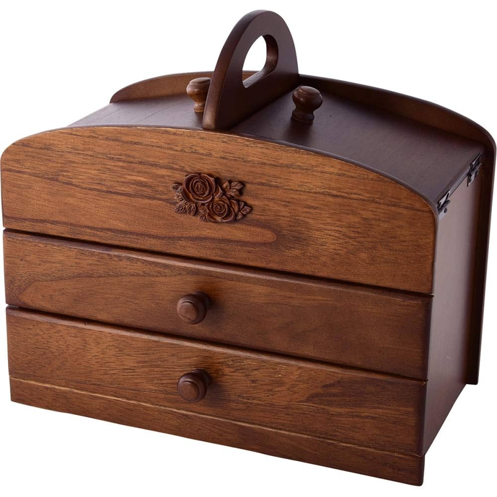 木製3段引き出し 木製収納ケース 3段 引き出し式 収納ボックス