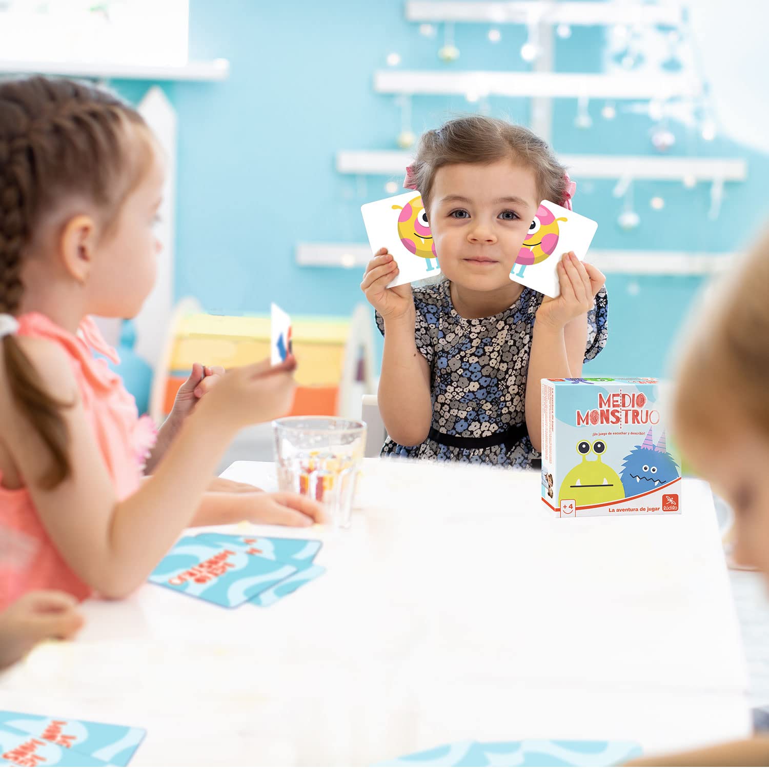 Ludilo - Medio Monstruo | Juegos De Mesa Niños 4 Años O Más | Juegos Educativos Niños 4 Años De Partidas De 10 Minutos | Juego De Mesa De 2 A 4 Jugadores