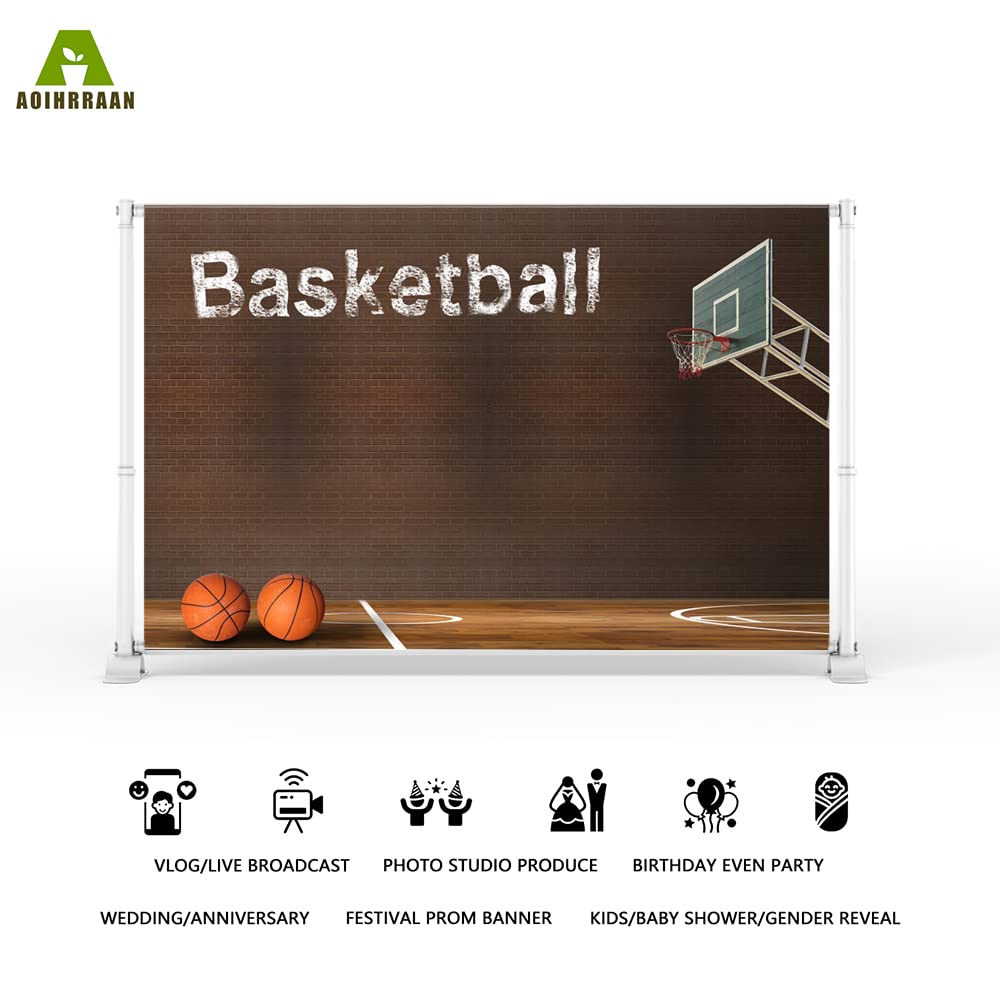 Toile De Fond Photographie Terrain De Basket-Ball 2,1 X 1,5 M - Idéal Fêtes & Studios