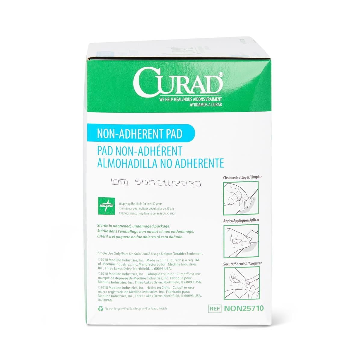 CURAD Sterile Non-Adherent Dressing Pads, 3 in x 4 in, Box of 100 — Amazon image 6