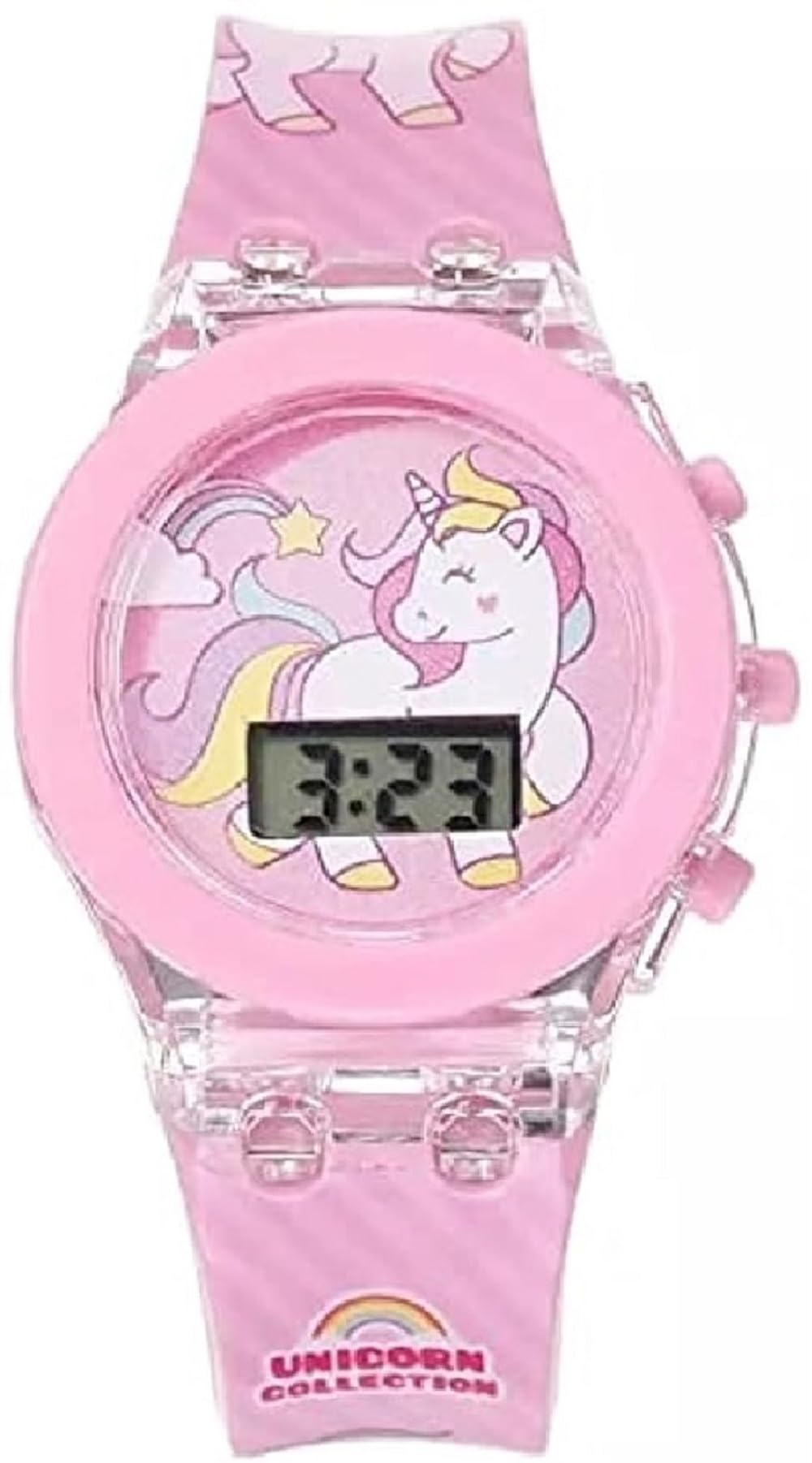 Ziory Kids Digital Led Glowing Light Unicorn Pink Watch for Girls with LED Luminous Multicolour Glowing Disco Light Kids nbreakable Silicone Strap Childrens Best Birthday Return Gift [ 3-7 Year] (B0D49R7HB2) Amazon Price History, Amazon Price Tracker