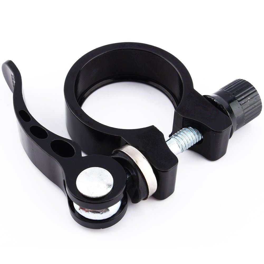 VGEBY Zacisk siodełka rowerowego, zacisk sztycy ze stopu aluminium, do rowerów 30,4/30,8/31,6 mm, czarny, 31,8