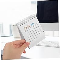 Vista 3 de Calendario de escritorio 2023-2024, 18 meses, julio de 2023 a diciembre de 2024, calendario mensual de escritorio, mini calendario 4X 3 2023-2024