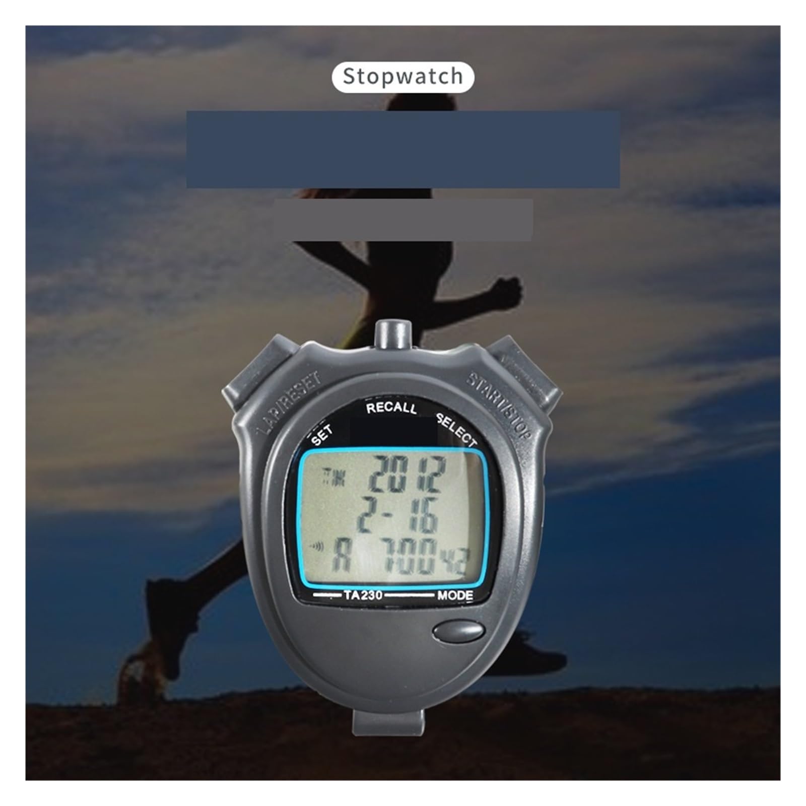 Cronometro con display digitale elettronicoSportFitnessCorsaAtleticaAllenamento TA230