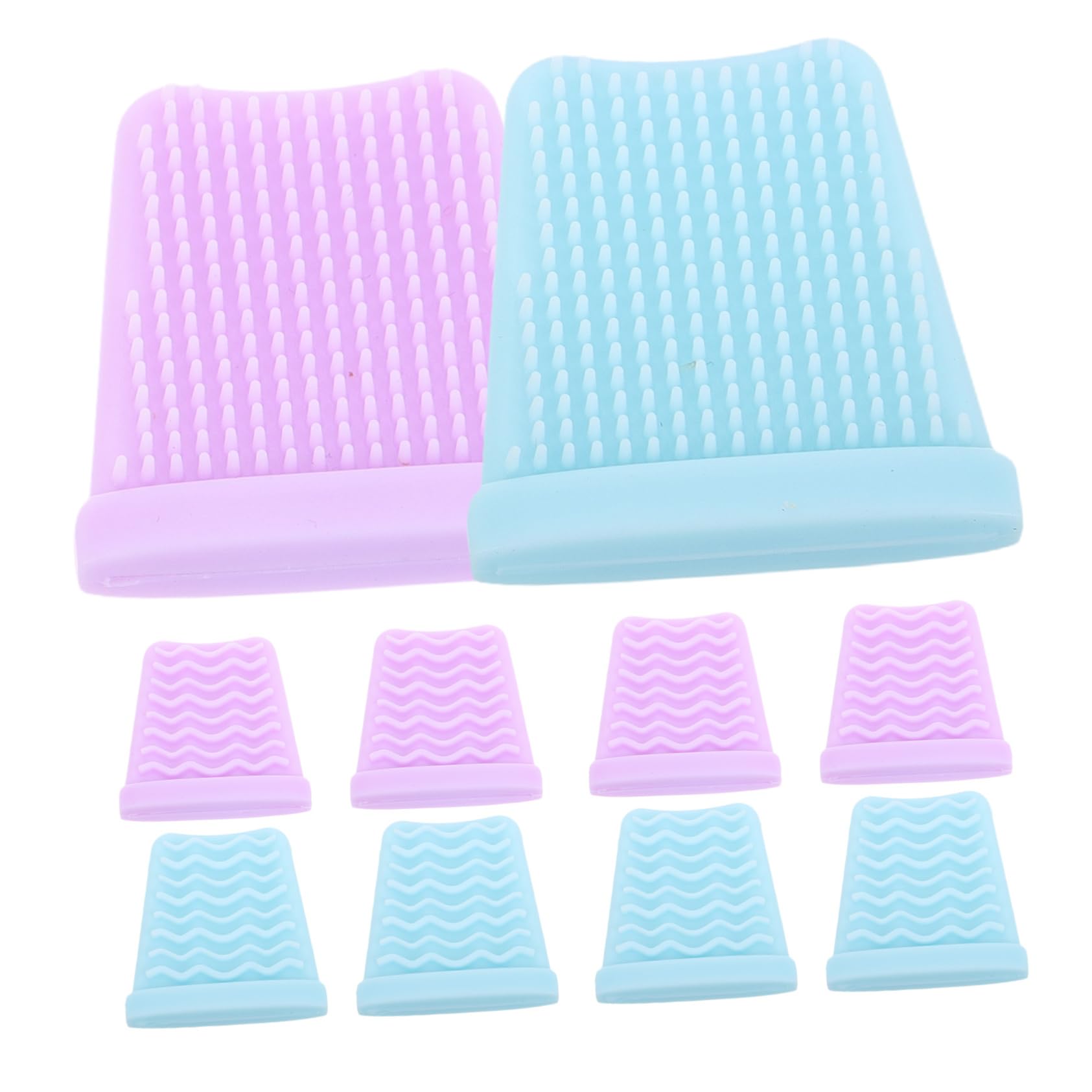 Beatifufu Wave Pattern Design Face Spatula Cover Silicone Skin Scraper Blackhead Extractor Sleeve Pimple Extractor Beauty Tools Scraper c