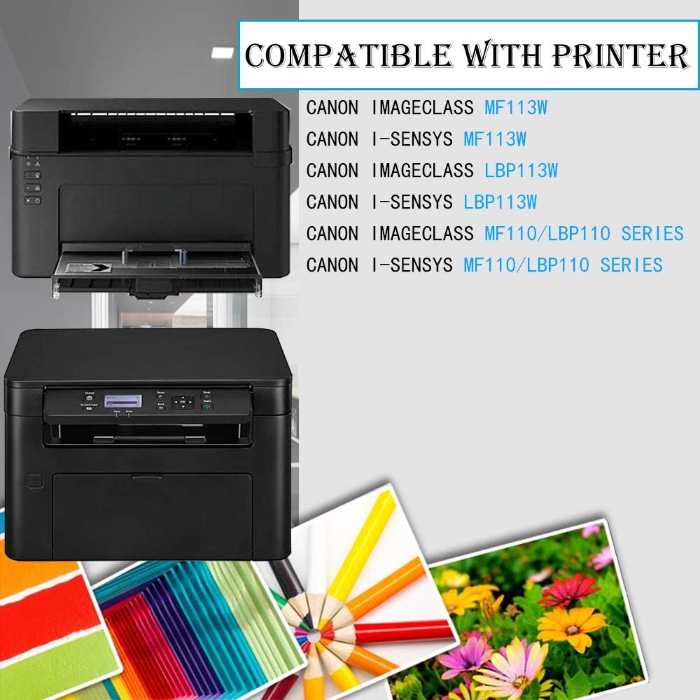 1-Pack Black 047 Toner+1-Pack 049 Drum （A Total of 2 - Pack） Cartridge Replacement for Canon ImageCLASS MF113W LBP113W MF110/LBP110 i-SENSYS MF113W LBP113W MF110/LBP110 Series Printer,by PddToner