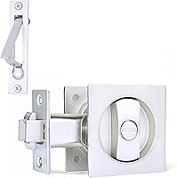 Vista 29 de Dontay Cerradura de Privacidad para Puerta Corredera, Manijas Empotradas, Distancia al Borde de 2-3/8", Pestillo (Dormitorio/Baño), Perilla