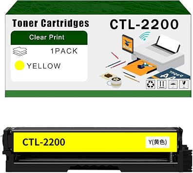 Compatible for Pantum CTL-2200 Toner Cartridges CP2250DN CM2270ADN Printers, High Yield 2500 Pages Bright Clear Colors 1 Pack Yellow