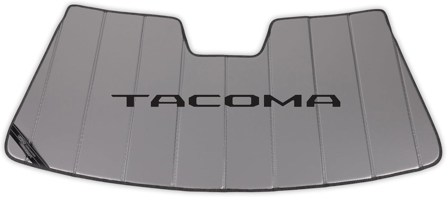 Covercraft UVS100 Custom Windshield Sunscreen with Tacoma Logo (2018–2023)