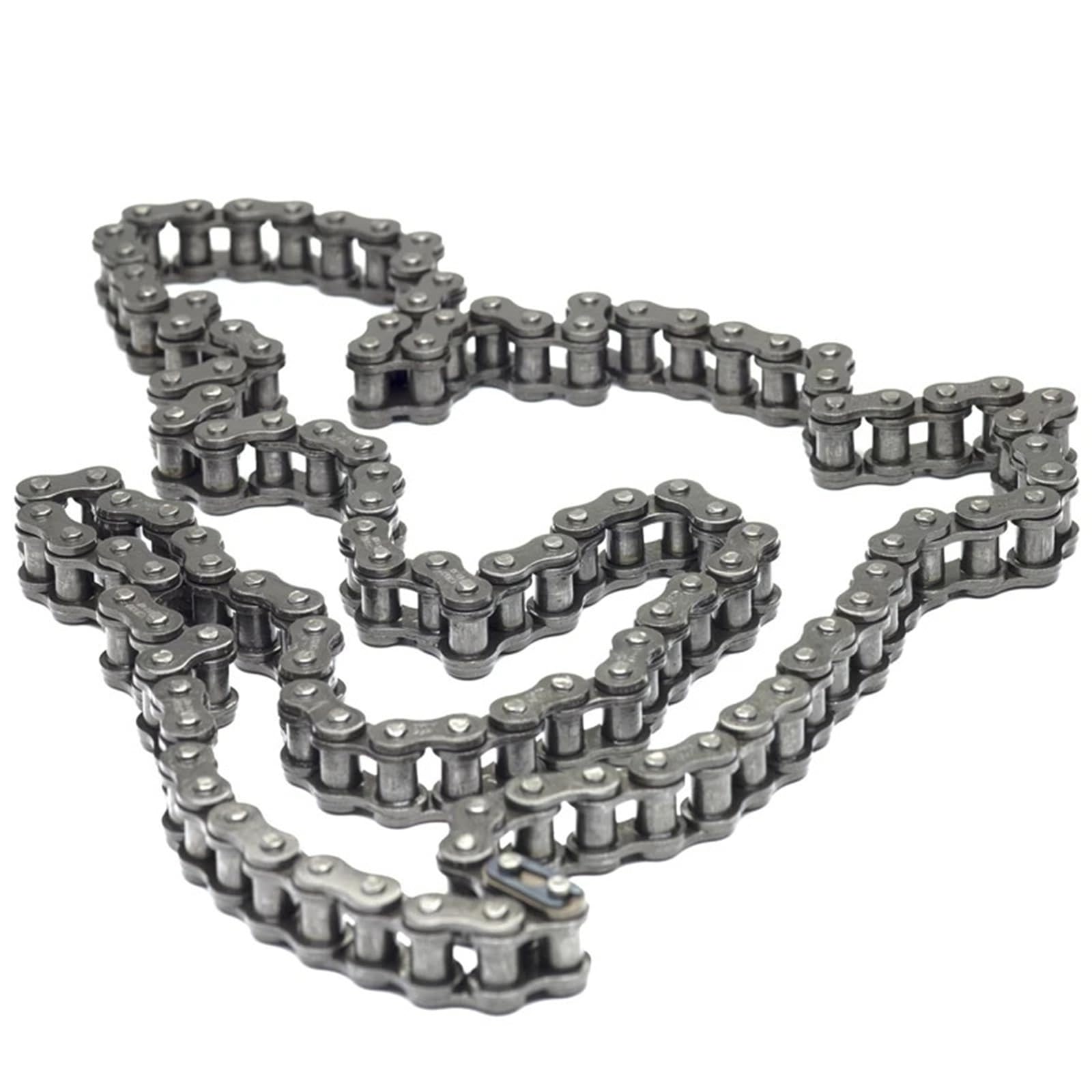 Compatible con cadena de rodillos de una hilera 04C-1 | Paso de 6,35 mm, medio conector, cadena de transmisión industrial de 1,5 m y 5 m(1.5 Meter Long Chain)