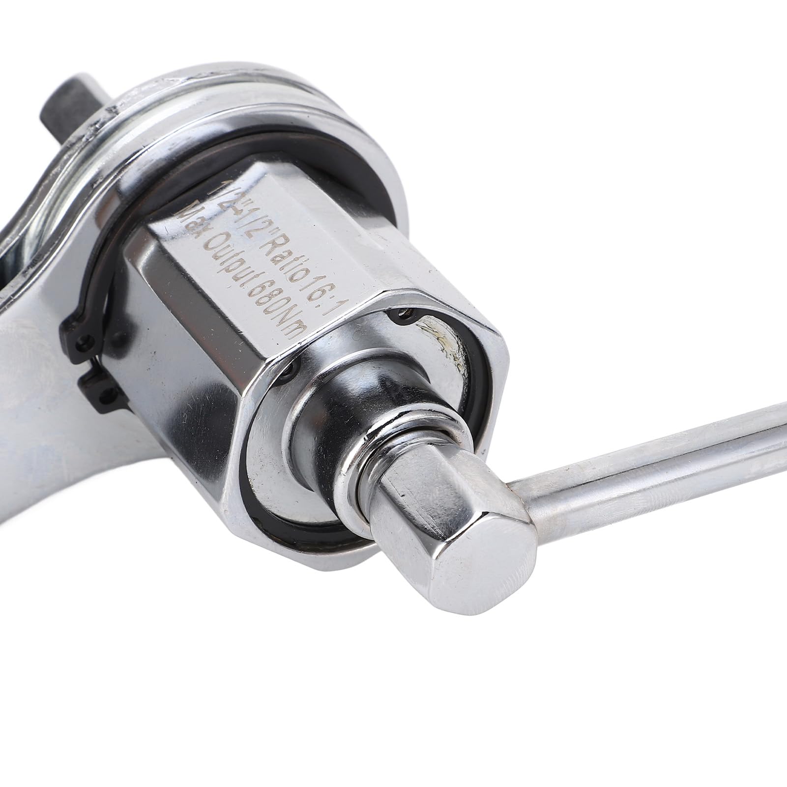 AUNMAS Klucz do Nakrętek Oczkowych, Klucz Multiplikatorowy ze Stali Stopowej z Nasadkami 17 Mm 19 Mm 21, Przełożenie 1:16 680 Nm do Wymiany Opon w SUV-ach i Użytku w Pojazdach Ciężarowych