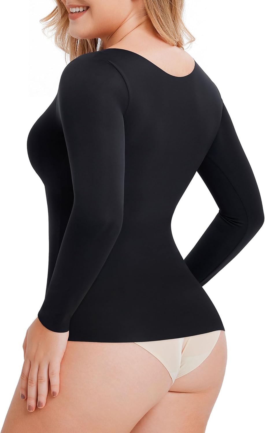 LODAY Compression Tank Tops for Women Tummy Control Shapewear Seamless Body Shaper Workout V-Neck Camisole Cami Tops - Image 3