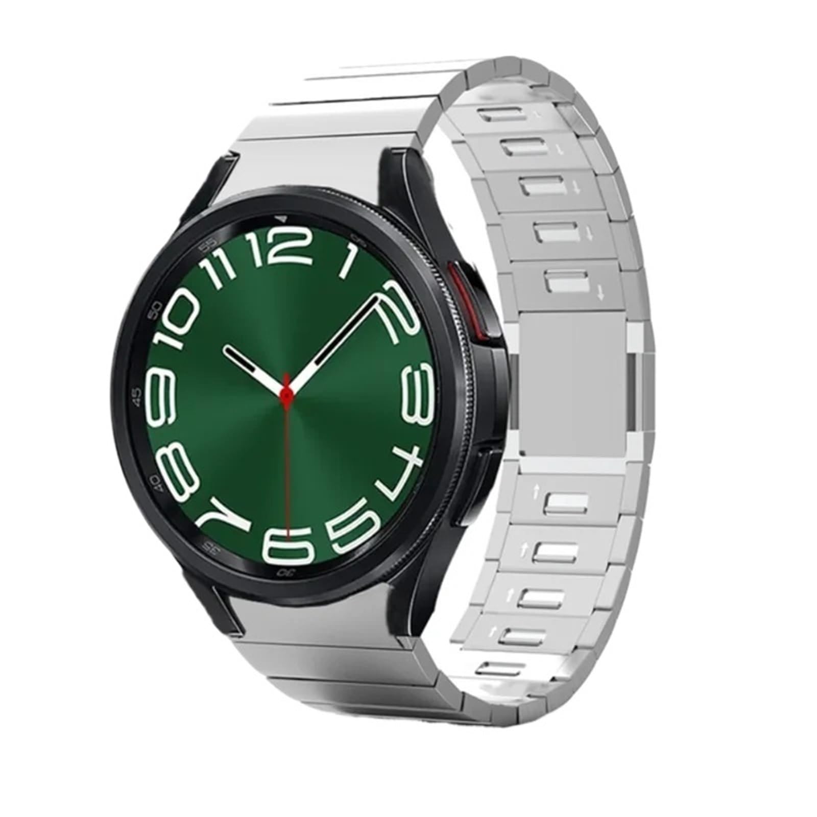 Bracelet magnétique en métal sans espaces pour Samsung Galaxy Watch6 44mm 40mm Bracelet à lien à dégagement rapide pour Galaxy Watch 6Classic 43MM 47MM bracelets de montre