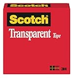 Transparent Tape, 1 in x 2592 in, 1 Roll