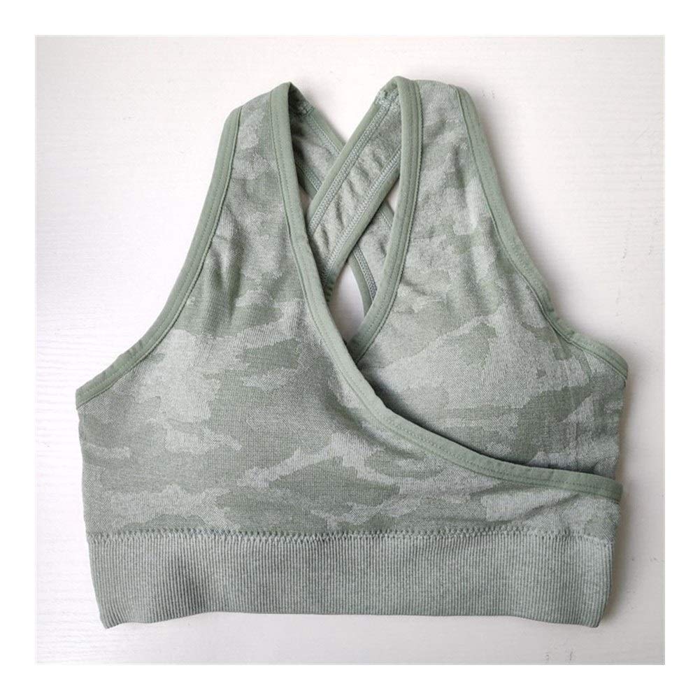 Las Mujeres Camo Sujetador sin Costura sin Fisuras Deportes Sujetador con Relleno Empuja hacia Arriba el Sujetador de los Deportes Mujeres Top de la Camisa de la Yoga Deportes Cómodo
