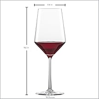 Vista 6 de ZWIESEL GLAS Pure Cabernet - Copas de vino tinto (juego de 6), elegantes copas de vino para vino tinto, copas de cristal Tritan aptas