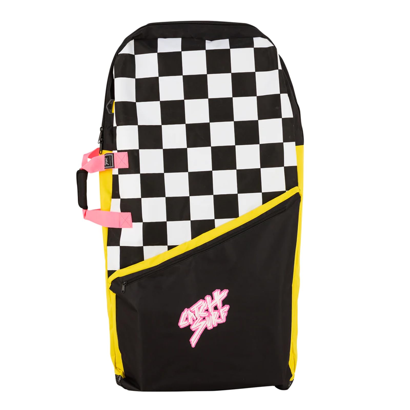 Catch Surf Bodyboard Bag - BK/PK/YL, Hold 3 Bodyboards (45 Inches), Black/Pink/Yellow