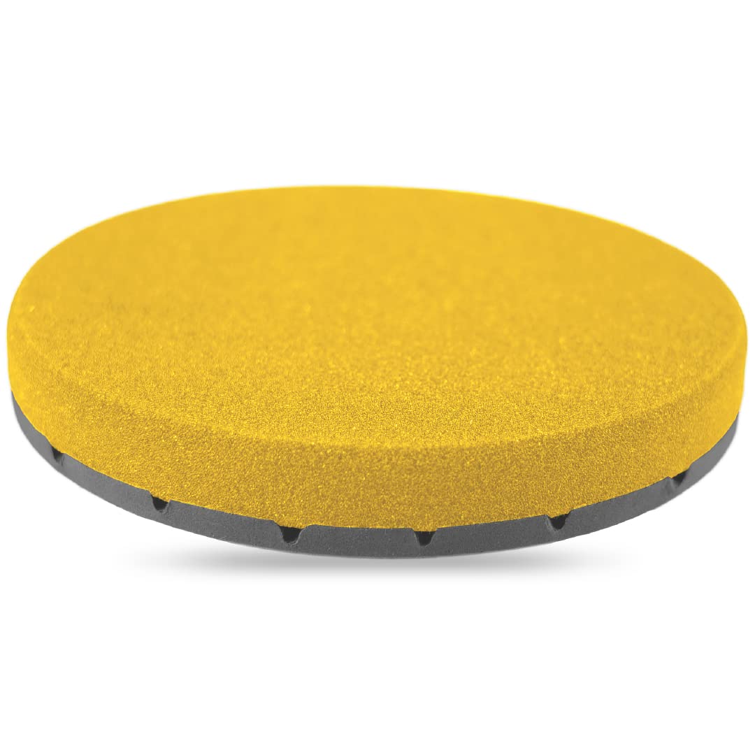 Nasiol Special Air Channel Polishing Pad Yellow-150 Mm-Fine Cut Polishing Paste Polish Sponge, Detailing, Auto Application Sponge, Applicator Sponge, Scratch Remover Polishing Compound