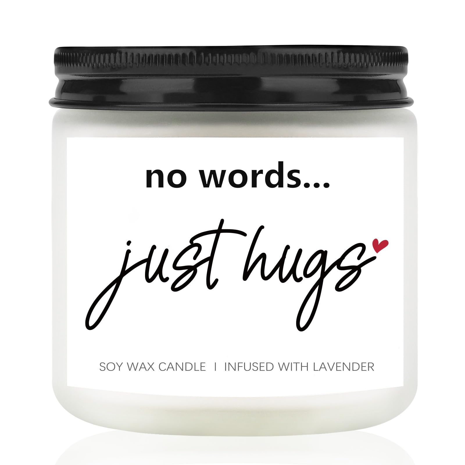 Hug Candle, Thinking of You Gifts Bereavement Gifts, Sympathy Gift Condolence Gift for Women Men, Handmade Lavender Scented Soy Thinking of You Candle Memorial Candles Sympathy Candles, 3.5 oz