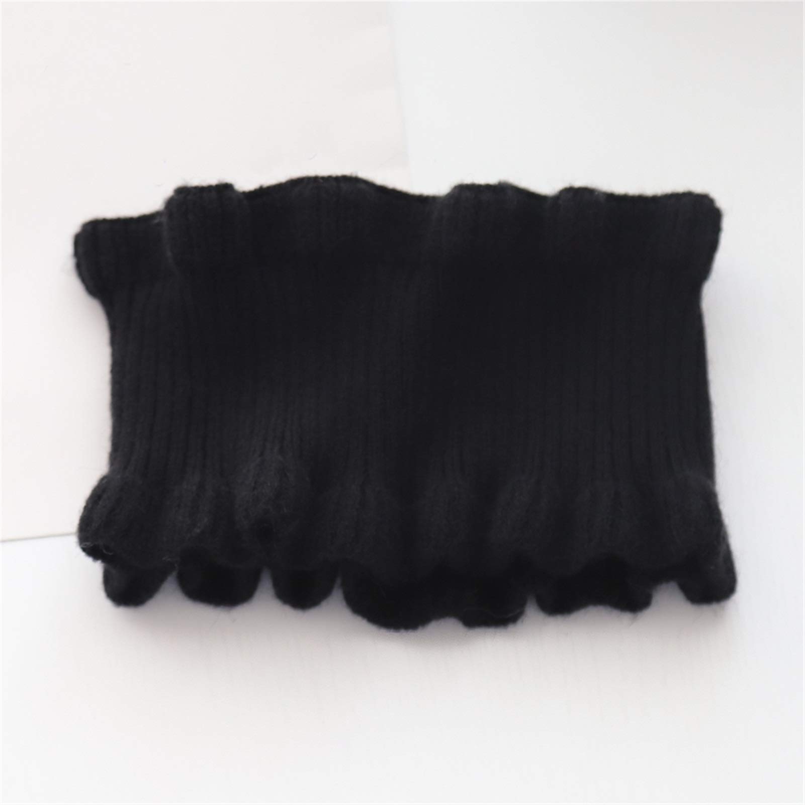 OJBKNEWBEE Knitted High Collar Neck Prostitute Collar Neck (Color : Black)