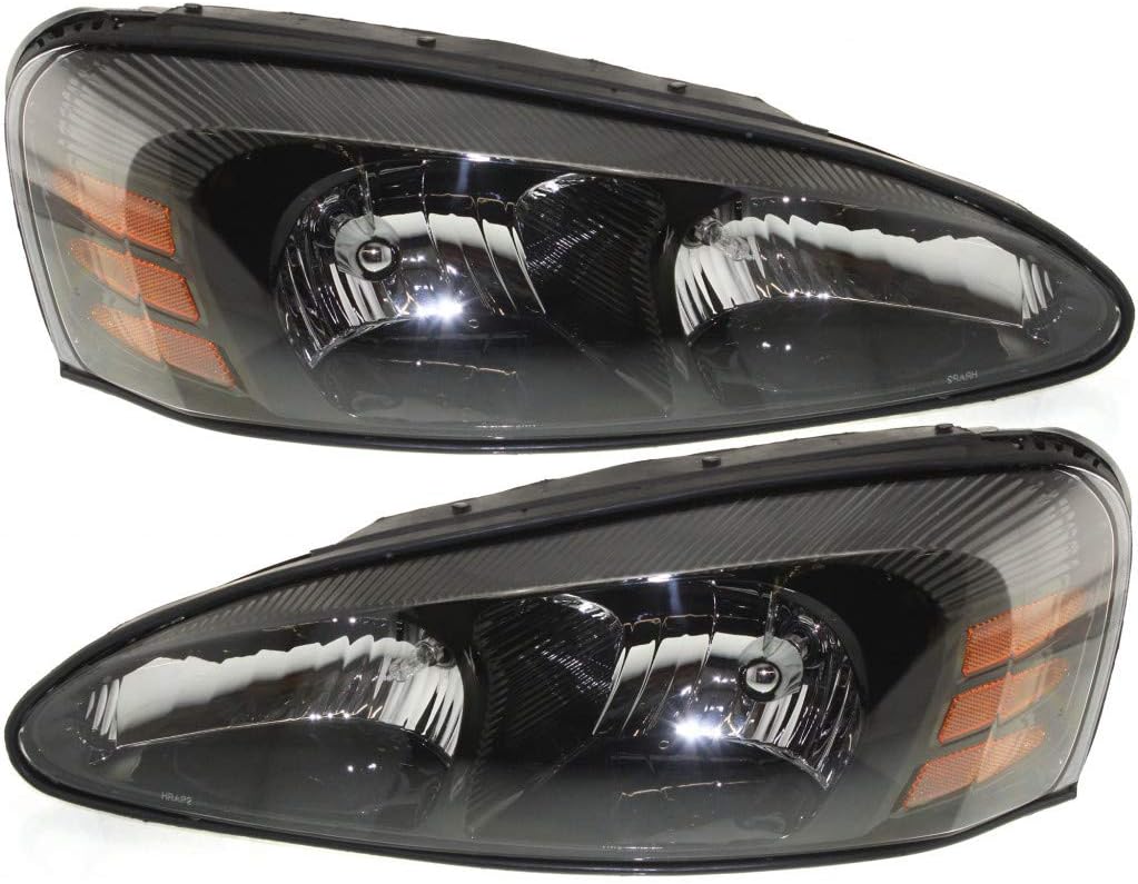 CarLights360: For 2004 2005 2006 2007 2008 Pontiac Grand Prix Headlight Assembly Driver and Passenger Side CAPA Certified w/Bulbs-Replaces GM2502227 GM2503227