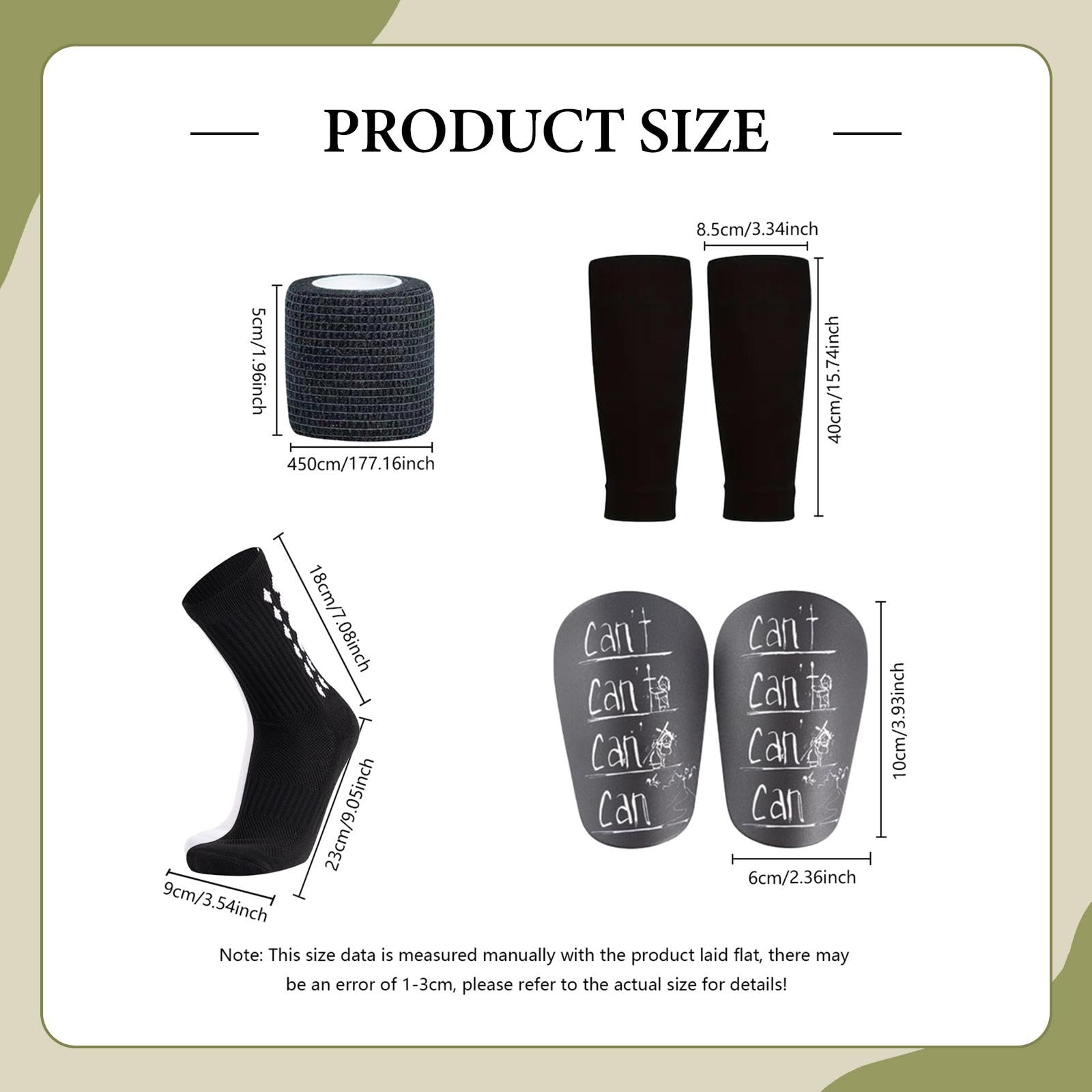 F Fityle Calcetines de fútbol antideslizantes con almohadillas, fáciles de usar, prácticos y multifuncionales, juego de equipo deportivo, espinilleras con, Negro