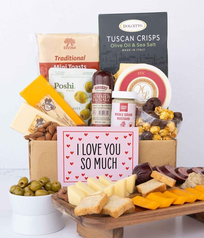 I Love You! Deluxe Cheese & Charcuterie Gift Box
